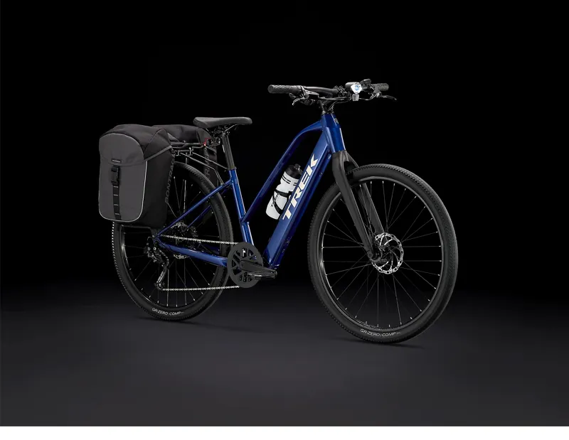 Trek Dual Sport+ 2 Stagger Hybrid eBike in Hex Blue Large-1